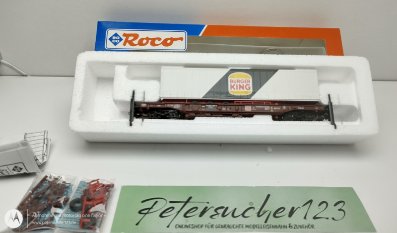 Roco H0 DC 47002  Rollende Landstraße / Burger King / DB / OVP