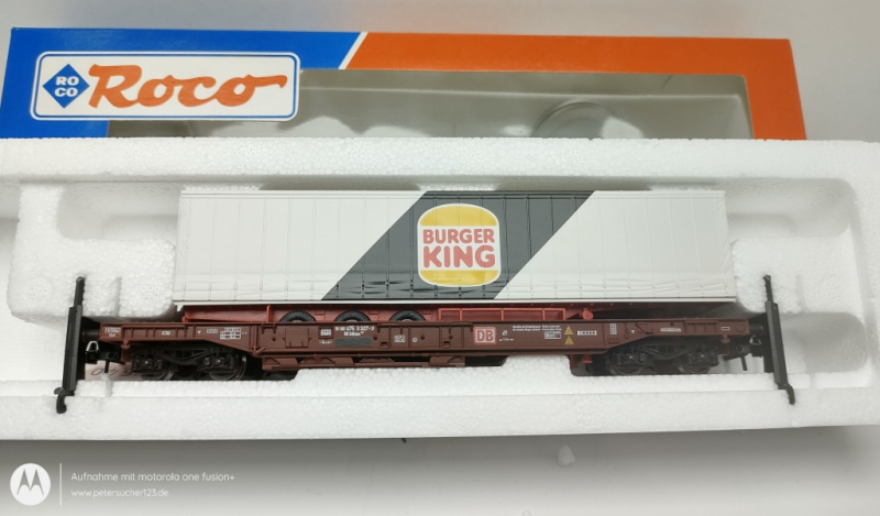 Roco H0 DC 47002  Rollende Landstraße / Burger King / DB / OVP