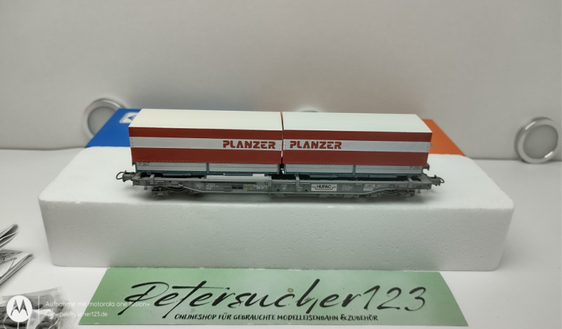 Roco H0 DC 47027 Einheitstaschenwagen  Hupac / PLANZER / SBB OVP