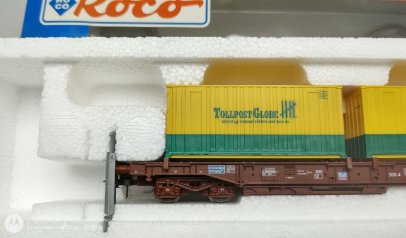 Roco H0 DC 47036 Einheitstaschenwagen SJ /  TOLLPOST-GLOBE  OVP