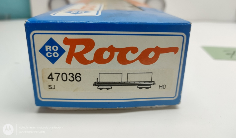 Roco H0 DC 47036 Einheitstaschenwagen SJ /  TOLLPOST-GLOBE  OVP