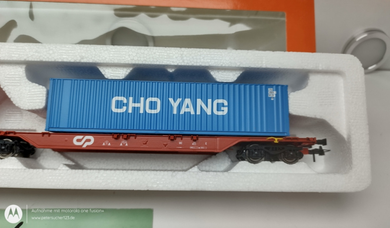 Roco H0 DC 47105  Doppel-Tragwagen "CHO YANG" / CP / OVP