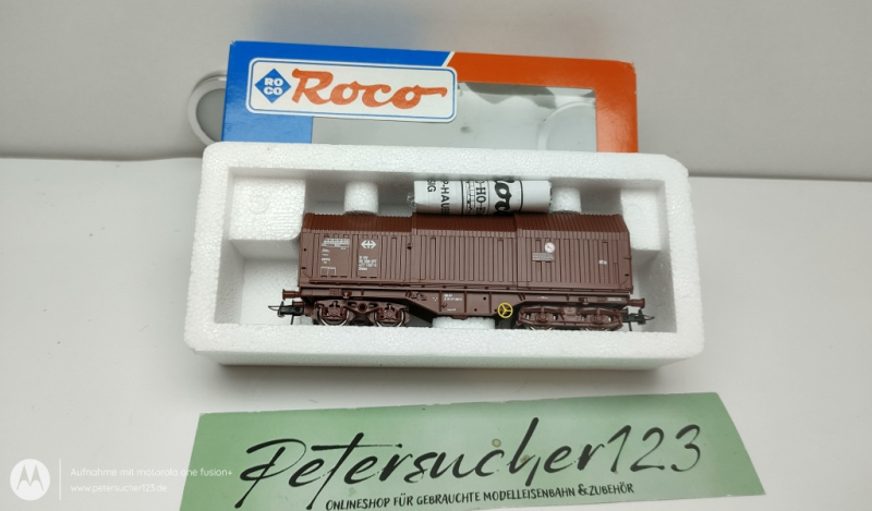 Roco H0 DC 47431  Teleskophaubenwagen  / SBB / OVP