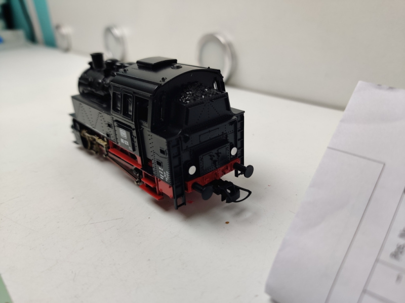Roco DC H0 BR80 001 / 51161 dreiachsige Tender-Dampflokomotive / DB / Analog / Zusatzteile