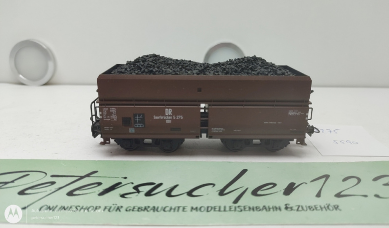 Roco H0 DC 5175 Großraumgüterwagen  / 4-Achser / DR / Braun