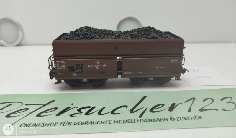 Roco H0 DC 5175 Großraumgüterwagen  / 4-Achser / DR / Braun