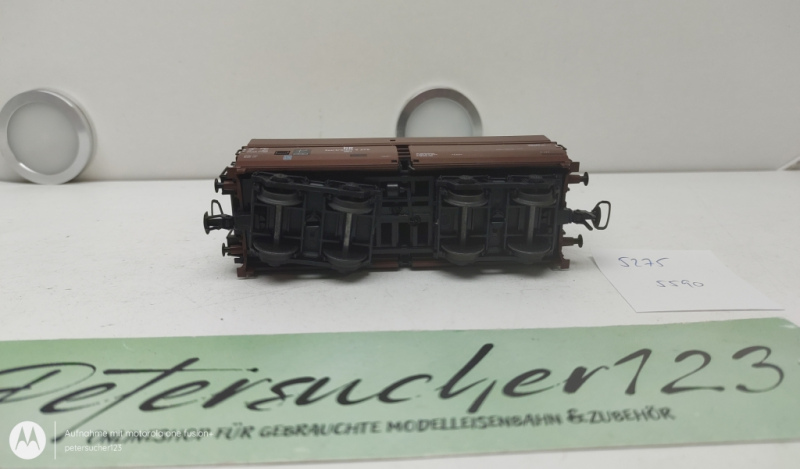 Roco H0 DC 5175 Großraumgüterwagen  / 4-Achser / DR / Braun