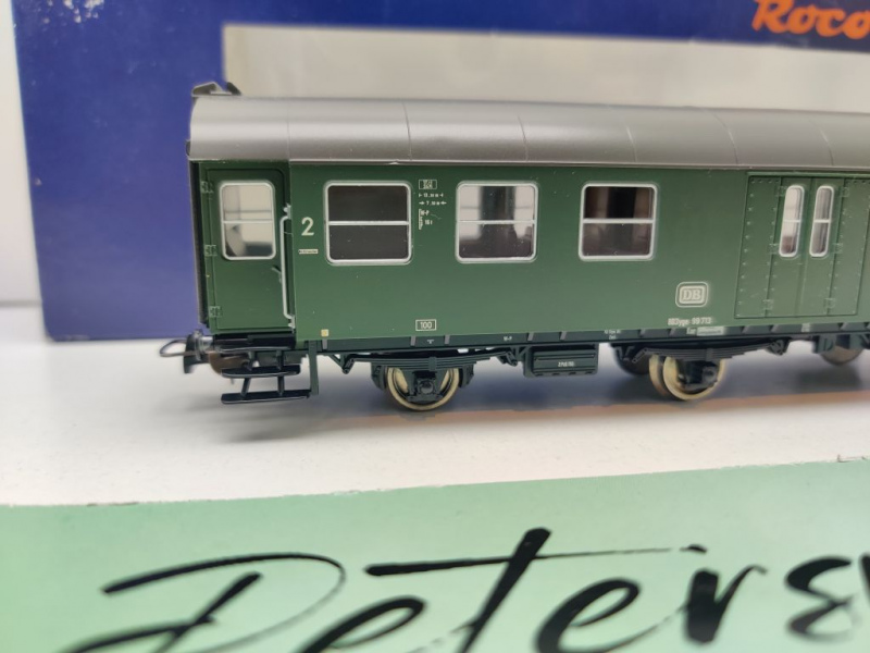 Roco H0 DC 542931 Umbauwagen 2.Kl. + Packabteil BD3yge / NEM / DB / OVP