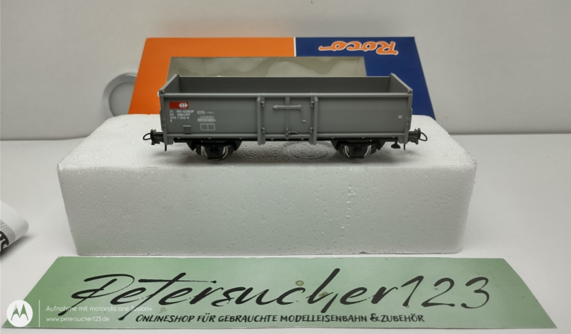 ROCO H0 DC 56051 offener Güterwagen Grau / SBB / OVP