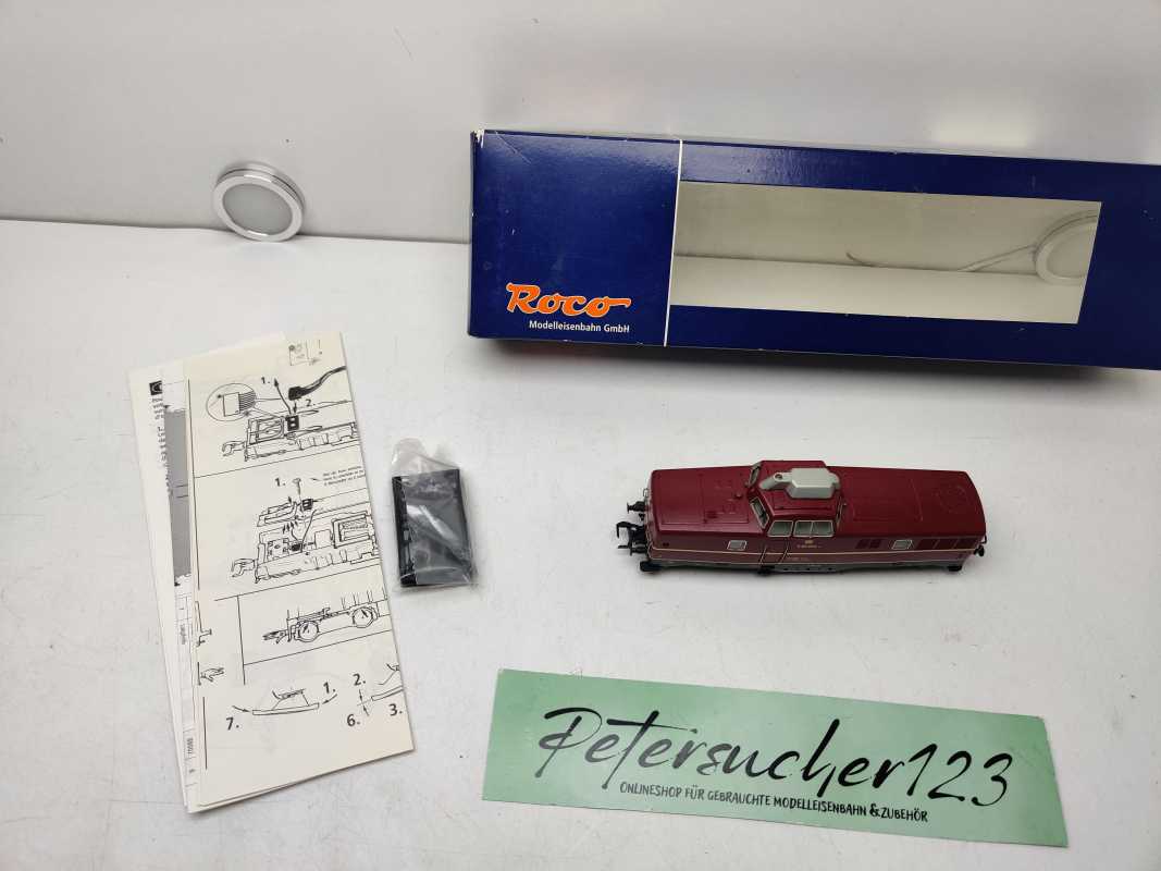Roco H0 DC 63384 / Diesellok V80 004 / DB / Analog / rote Lackierung / OVP