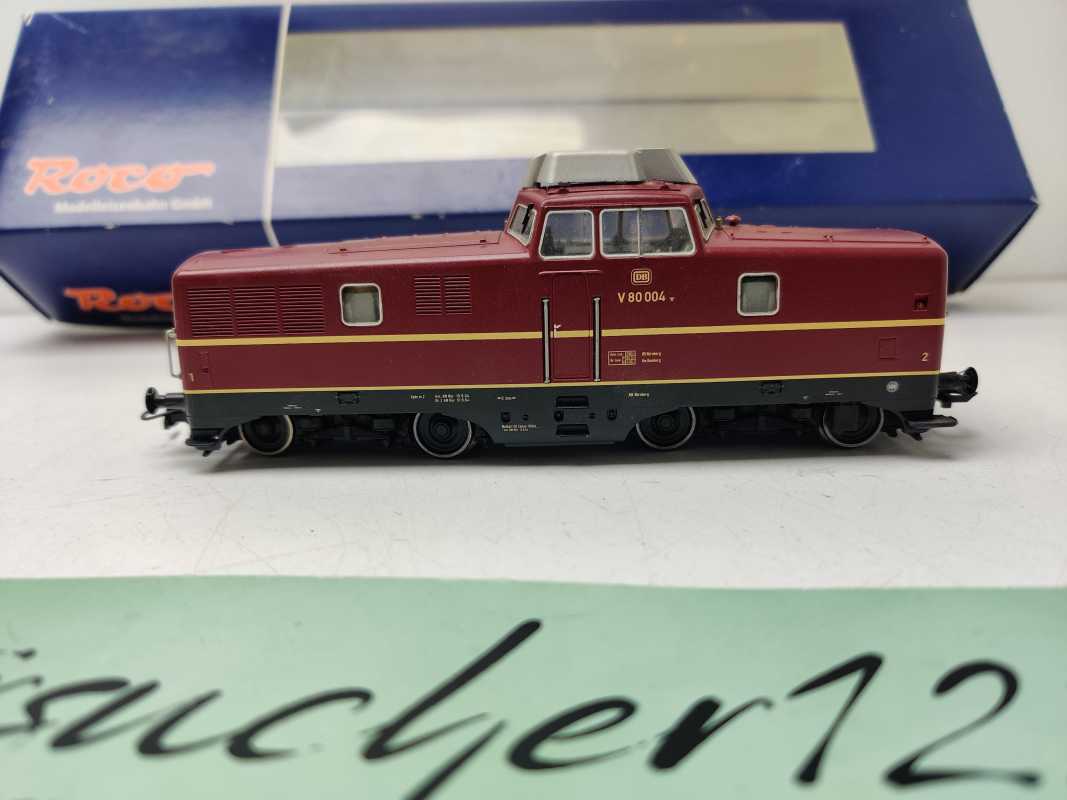 Roco H0 DC 63384 / Diesellok V80 004 / DB / Analog / rote Lackierung / OVP