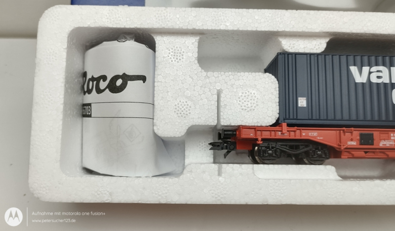 Roco H0 DC 66703   Taschenwagen "VAN DIEREN" / DB-AG / OVP