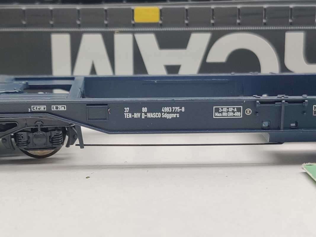 ROCO H0 DC 67412 Doppeltaschen-Gelenkwagen "FERCAM" Sdggmrs / NEM / [P]