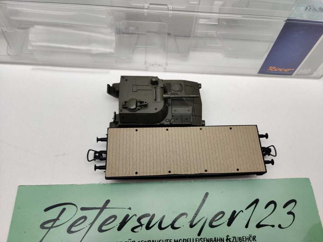Roco H0 DC 67475 Schwerlastwagen Rlmmp belg. Panzerhaubitze M108 / NEM / DB / OVP