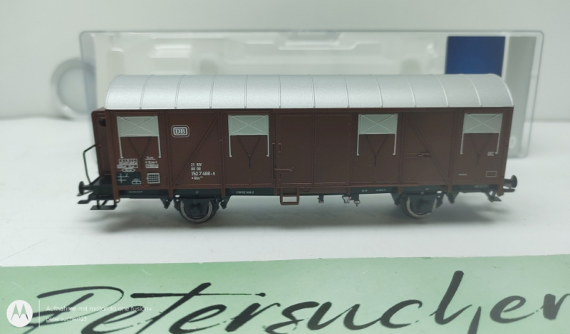 Roco H0 AC  67857 Gedeckter Güterwagen / AC-Achsen / DB / OVP