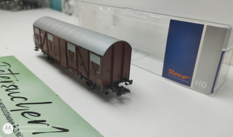 Roco H0 AC  67857 Gedeckter Güterwagen / AC-Achsen / DB / OVP