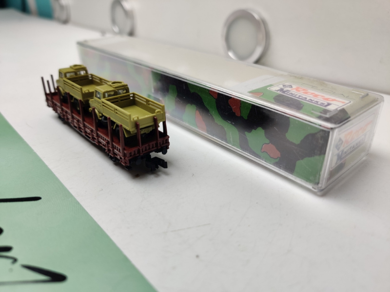 Roco N DC 935 / Minitanks Rungenwagen mit UNIMOG / OVP