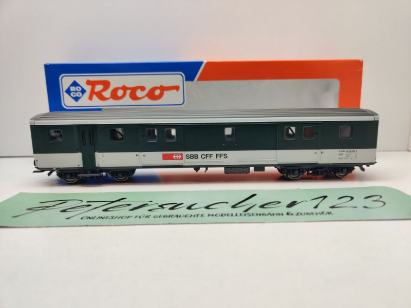 Roco H0 DC 44334 Gepäckwagen Schlusslicht EW II Club-Ed. 2-1998 / NEM / SBB / OVP