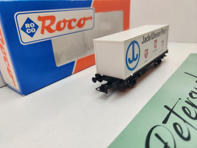 Roco H0 DC Containtertragwagen „Jade Weser Port“ / NEM / Privat / ErsatzVP