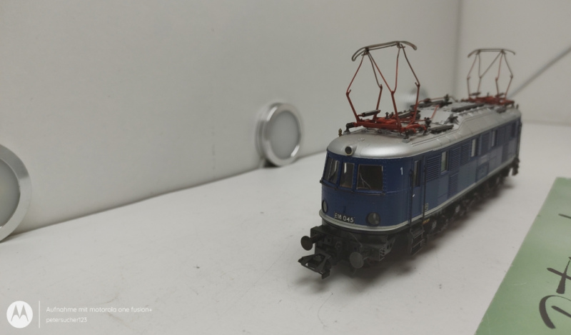 Roco H0 AC 43972 / E18 045 Elektrolok / Blau / Analog  / DR