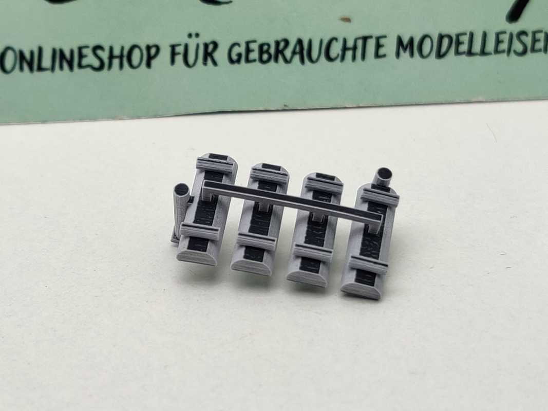 RAILNSCALE N N3031 Holzbrunnen & Blumentröge / 1:160 / OVP