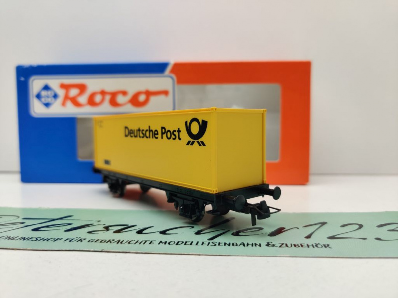 Roco H0 DC Containertragwagen "Deutsche Post" / NEM / DB / ErsatzVP