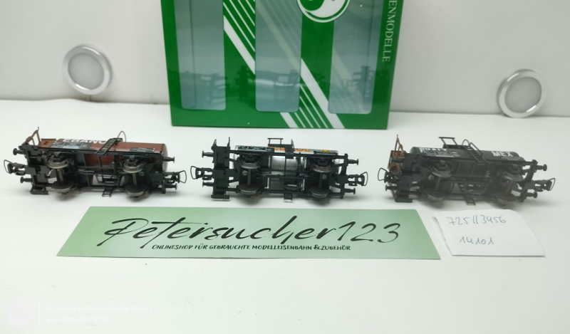 Sachsenmodelle H0 DC 14101 Kesselwagen-Set / DRG / KKK / NEM / OVP