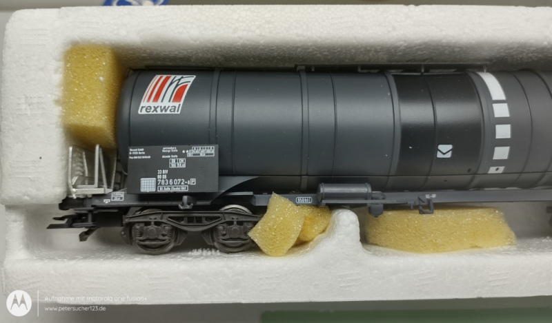 Sachsenmodelle H0 DC 6108 Kesselwagen rexwak Grau 4-Achser OVP DB