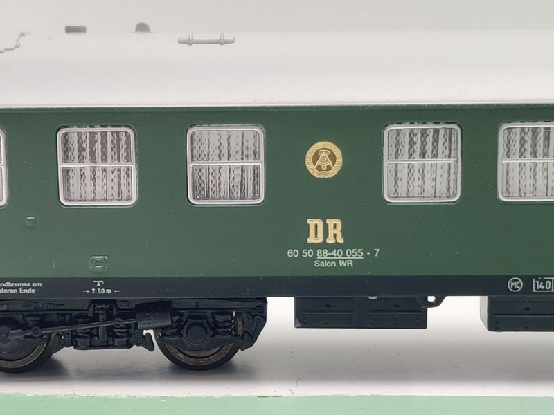 Sachsenmodelle H0 DC 14003-01 Salon & Begleitwagen 055-7 / Salon WR / DR