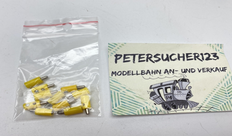 Viessmann, Märklin, Faller   10 Stück Stecker gelb