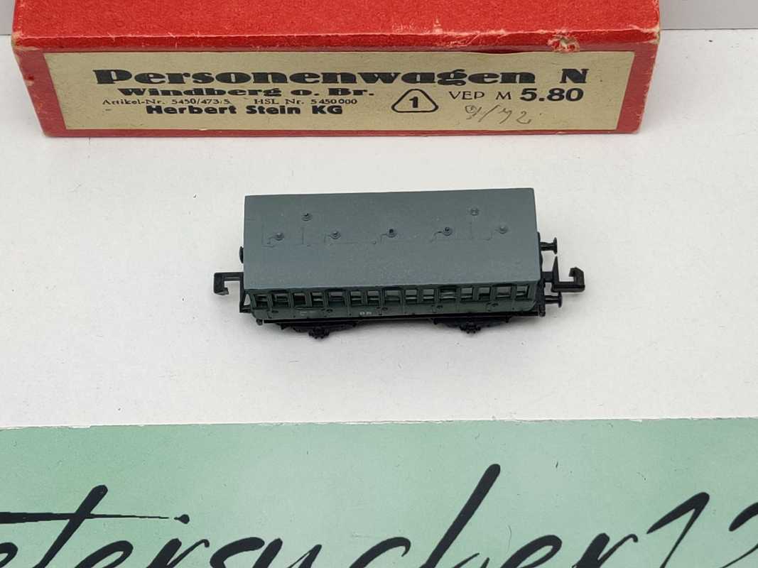 Herbert Stein N DC 5450/473/5 Abteilwagen 2.Kl B Sä 95 / DR / OVP