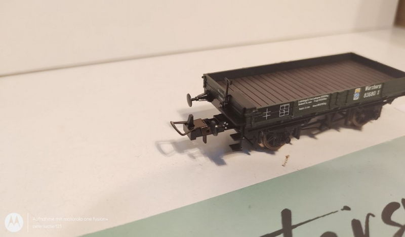 Trix H0 AC 23936 1x Niederbordwagen aus Set "Unionsbräu" / X / NEM / K.Bay.Sts.B.