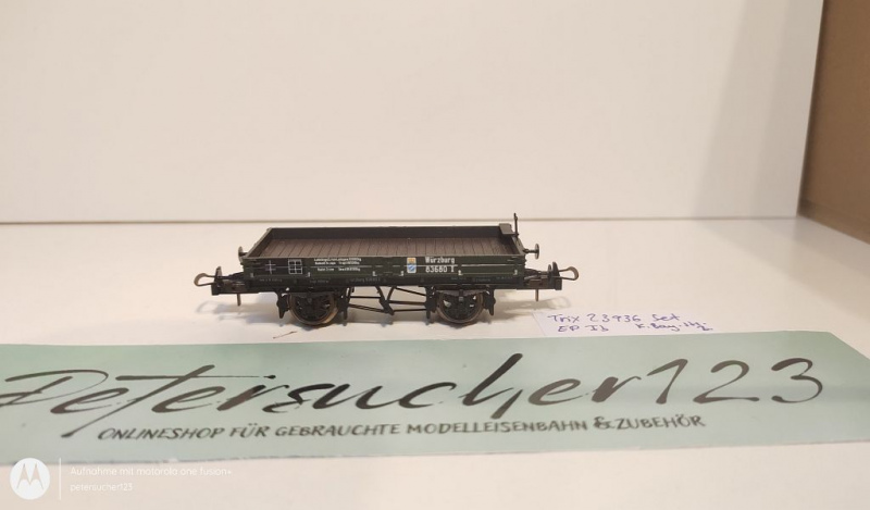 Trix H0 AC 23936 1x Niederbordwagen aus Set "Unionsbräu" / X / NEM / K.Bay.Sts.B.