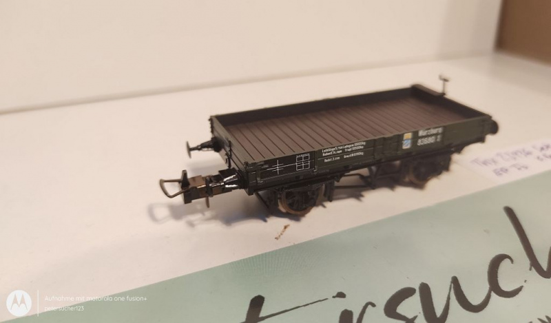Trix H0 AC 23936 1x Niederbordwagen aus Set "Unionsbräu" / X / NEM / K.Bay.Sts.B.