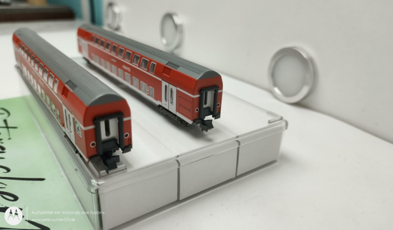 Mini Trix N DC  11148-2  Doppelstock - Personenwagen - Set 2.Kl.  DB REGIO  OVP