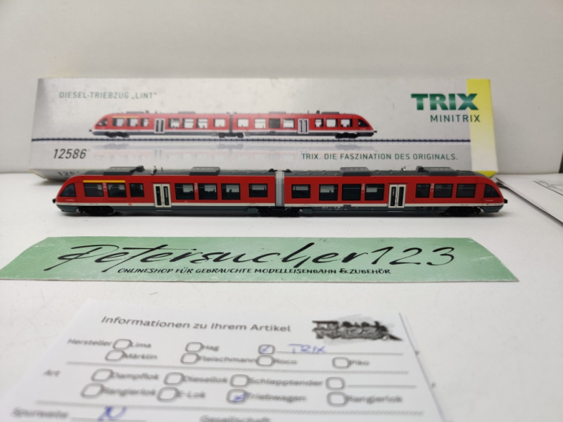 Trix / Mini Trix N DC 12586 / BR648.1 Diesel Triebzug Lint / DB AG / Analog / Digital / OVP