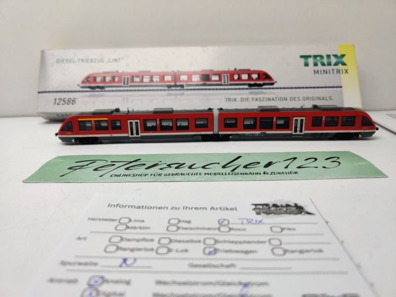 Trix / Mini Trix N DC 12586 / BR648.1 Diesel Triebzug Lint / DB AG / Analog / Digital / OVP