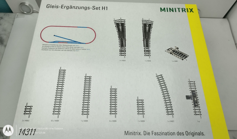 MINITRIX N DC 14311 Gleis-Ergänzungspackung H1 OVP