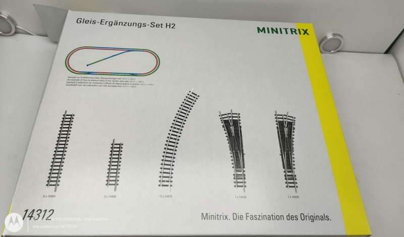 MINITRIX N DC 14312 Gleis-Ergänzungspackung H2 OVP