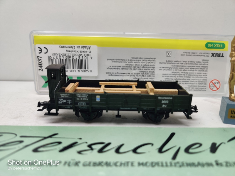 Trix H0 AC 24037 off. Güterwagen / Hrz / JW 2003 / NEM / K.Bay.Sts.B. / OVP