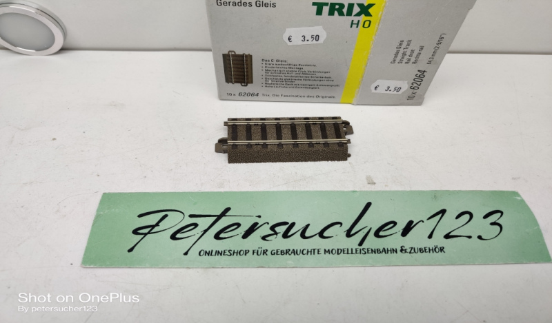 Trix H0 1 x gerades Gleis 62064 / 64,3mm / OVP