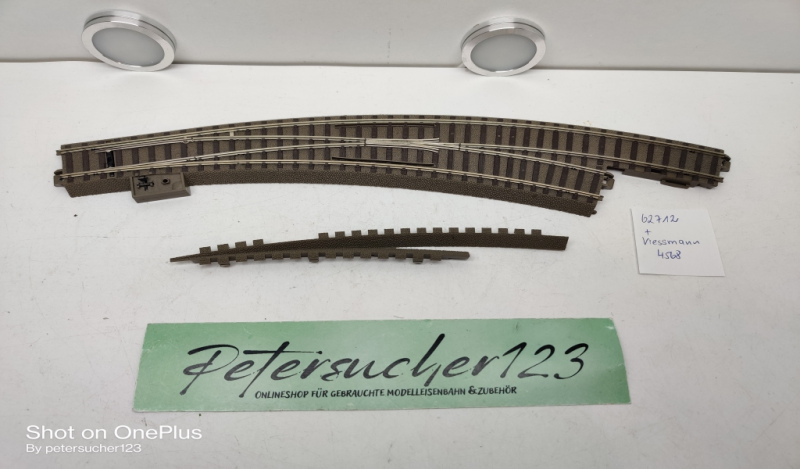 Trix / Viessmann H0 62712 / 4586 Weiche Rechts 236,1 mm / 12,1°/ Antrieb + Decoder
