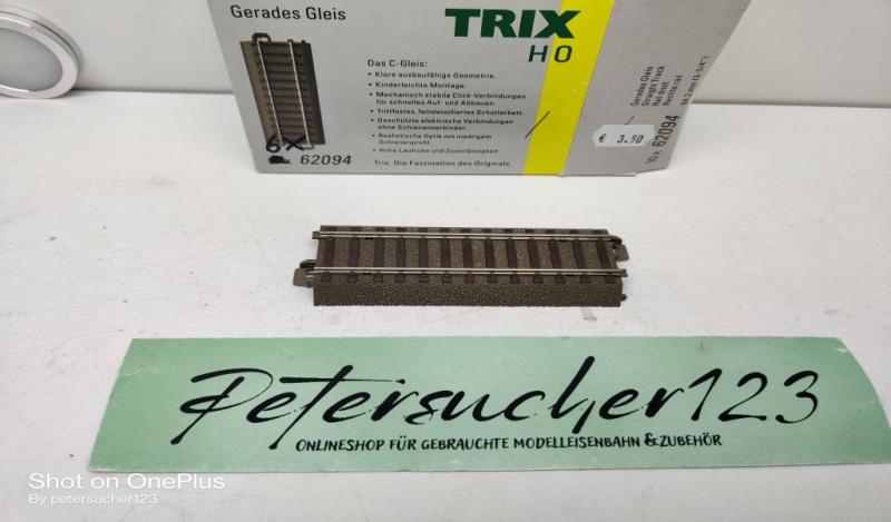 Trix H0 1 x gerades Gleis 62094 / 94,2mm / OVP