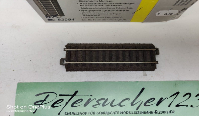 Trix H0 1 x gerades Gleis 62094 / 94,2mm / OVP