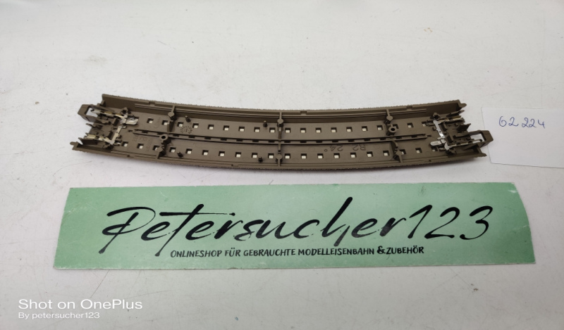 Trix H0 62224 / 1 x gebogenes Gleis Radius R2 / 24,3