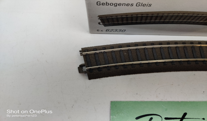Trix H0 1 x gebogenes Gleis 62330 Radius 515 mm / Bogen 30° / OVP