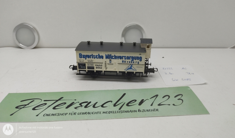 Trix H0 AC 81552 Milchversorgung Nürnberg Gedeckter Güterwagen K.Bay.Sts.B.