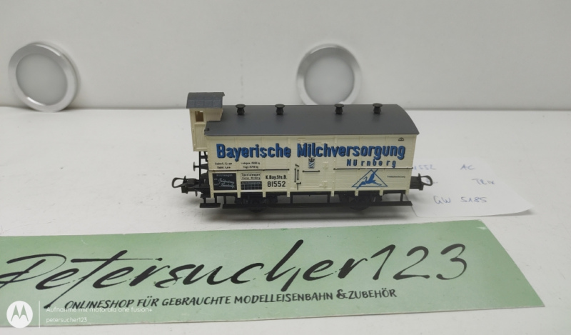 Trix H0 AC 81552 Milchversorgung Nürnberg Gedeckter Güterwagen K.Bay.Sts.B.