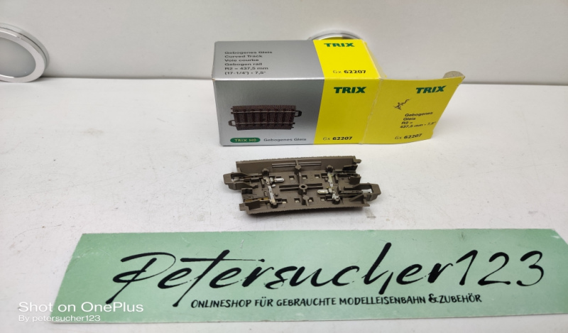 Trix H0 62207 / 1 x gebogenes Gleis Radius 437,5 mm / Bogen 7,5° / OVP