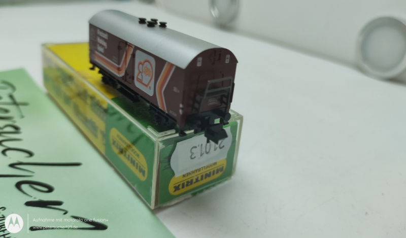 Minitrix N DC 51-3225-22 Kühlwagen Werbemod. "IDEE+SPIEL" Ichqrs / DB / Ersatz-VP